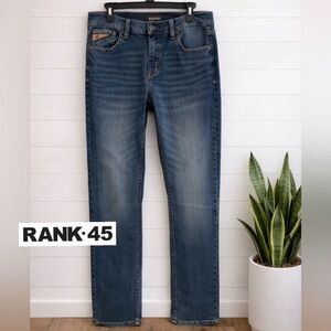 💙👉🔥Men’s Rank 45 Jeans 34x36 Slim Straight Light Wash Denim | Men’s Western